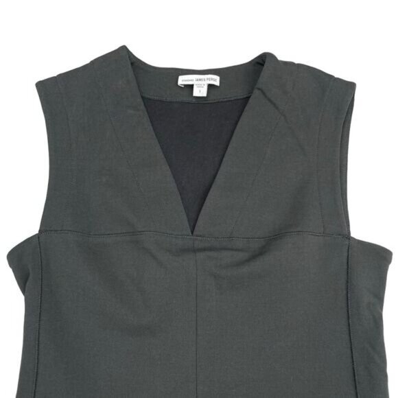 JAMES PERSE V-Neck Ponte Dress Sz Small Carbon - Picture 4 of 7